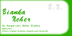 bianka neher business card